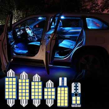 5x Livre de erros Automático de Lâmpadas LED luzes do Interior do Carro Kit de Dome Luz de Leitura Tronco Lâmpada Para Infiniti M25 M35 M37 2007-2013