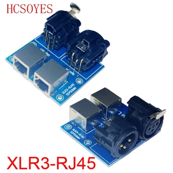 Atacado 1 pcs XLR3-RJ45 DMX512 Relés de uso do conector para DMX-Relés de controlador led