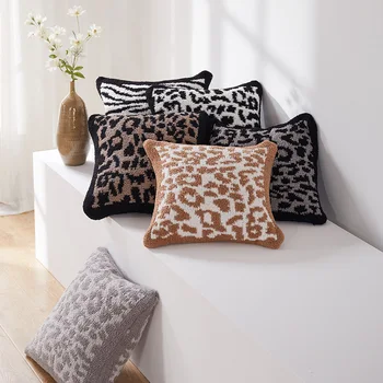 Fofo Com Estampa De Leopardo Travesseiro,Aconchegante Salsicha De Impressão De Zebra Pillow Shams, Fashional Decorativos, Fronha, Travesseiro